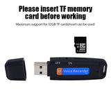 Enregistreur vocal USB + Carte SD 16GB OFFERTE