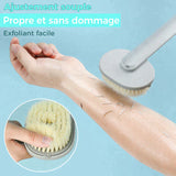 Brosse de massage et bain à manche long