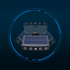 Lampe puissante solaire rotative