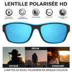 Lunettes de soleil de sport avec verres polarisants anti-reflets