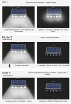 Lampe puissante solaire rotative