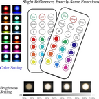 Lot de 5 Spots LED RVB avec télécommande