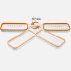 Étagère d'angle rotative de salle de bain