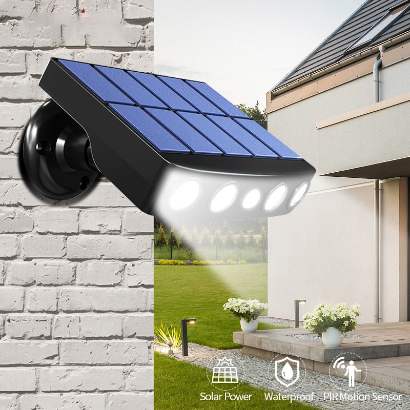 Lampe puissante solaire rotative