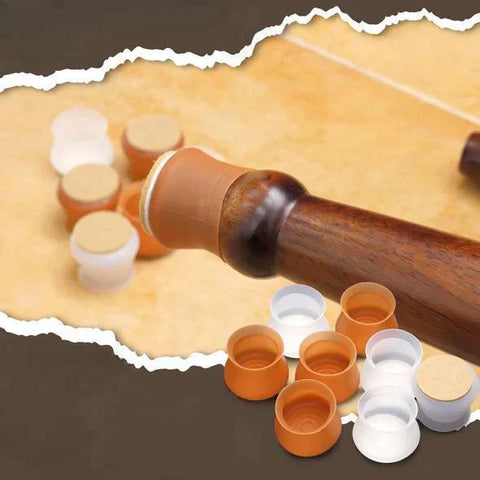 Lot de 16 Patin silicone antidérapant pour chaise et table
