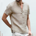 Chemise en lin respirant pour homme