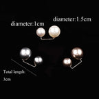 Lot de 3 Broches en perle pour décolleté