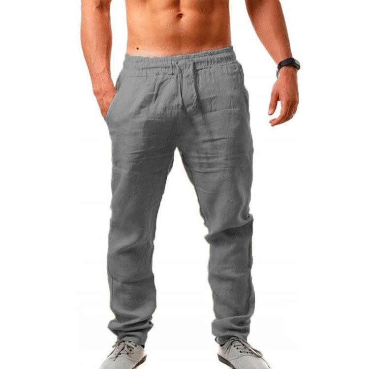 Pantalon en lin respirant pour homme