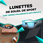 Lunettes de soleil de sport avec verres polarisants anti-reflets