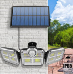 Applique LED solaire triple éclairage puissant