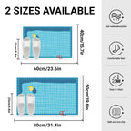 Tapis de bain antidérapant séchage rapide - motif piscine