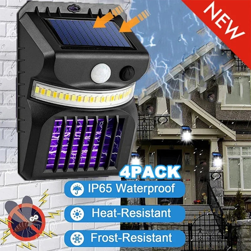 Solar Motion Sensor Light with Integrated Mosquito Repellent