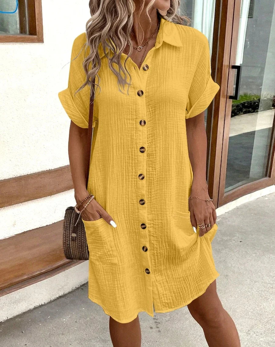 Women's Vintage Cotton Gauze Dress