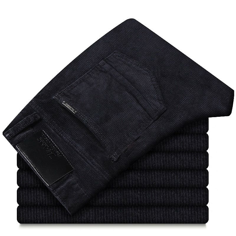 Pantalon en velours côtelé épais pour homme