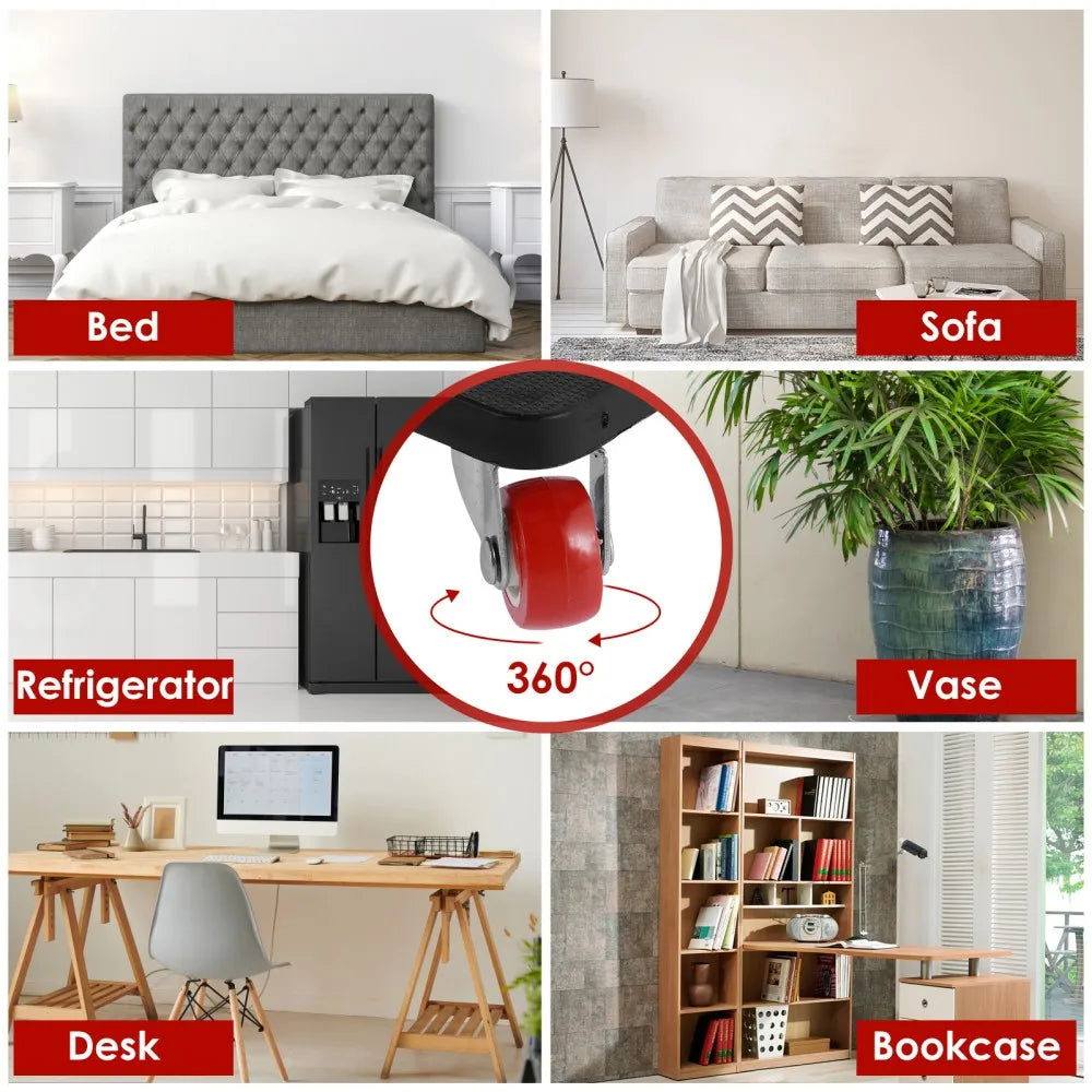Kit de Déplacement de Meubles 400 kg – Roulettes & Levier