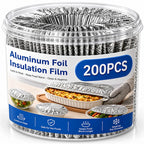 Lot de 100 Couvre-Aliments Jetables en Aluminium – Housses Isolantes pour Conservation des Plats, Fruits et Aliments