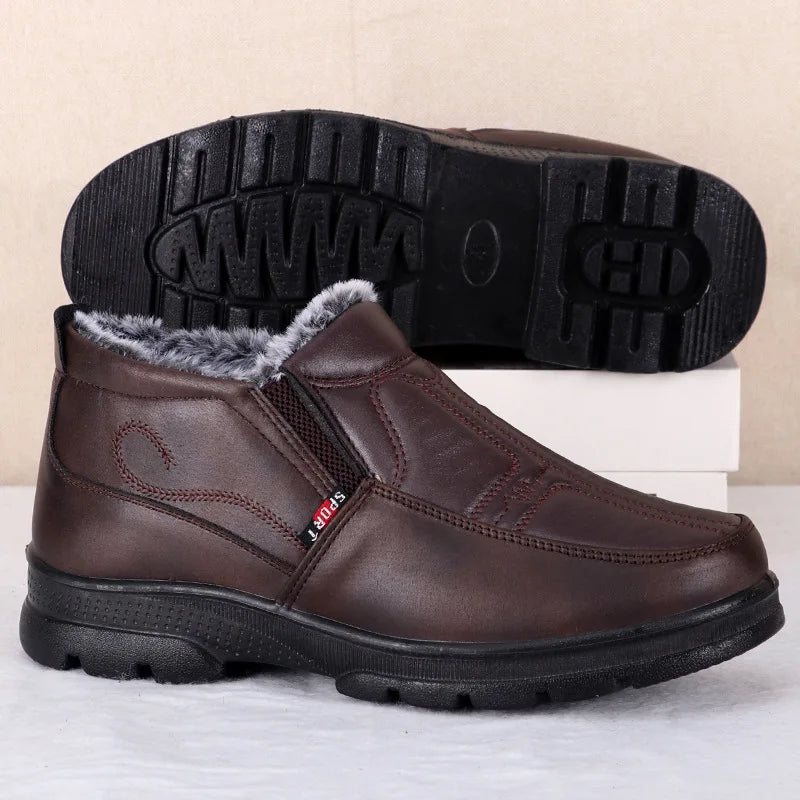 Bottines Mode Imperméables avec Doublure Épaisse
