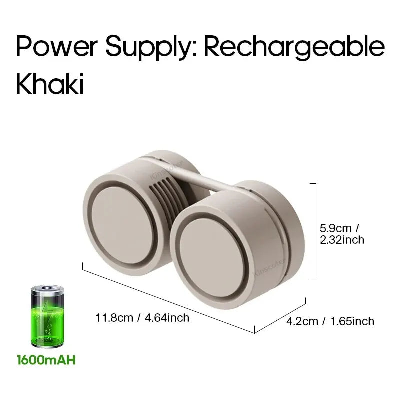 ULTRA COMPACT Portable Neck Fan - Retractable System