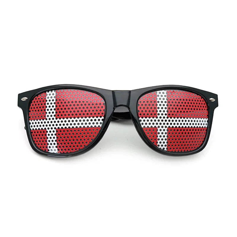 Lunettes de Soleil Unisexes avec Drapeaux Coupe du Monde – Accessoire Festif et Sportif