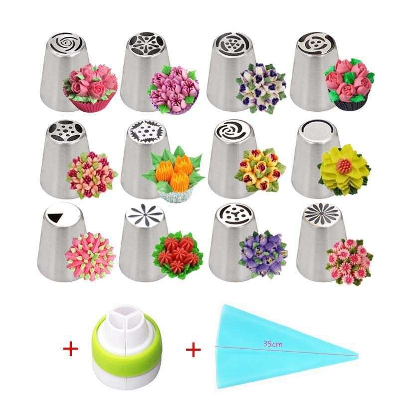 Douilles créatives pour pâtisserie - Lot de 8