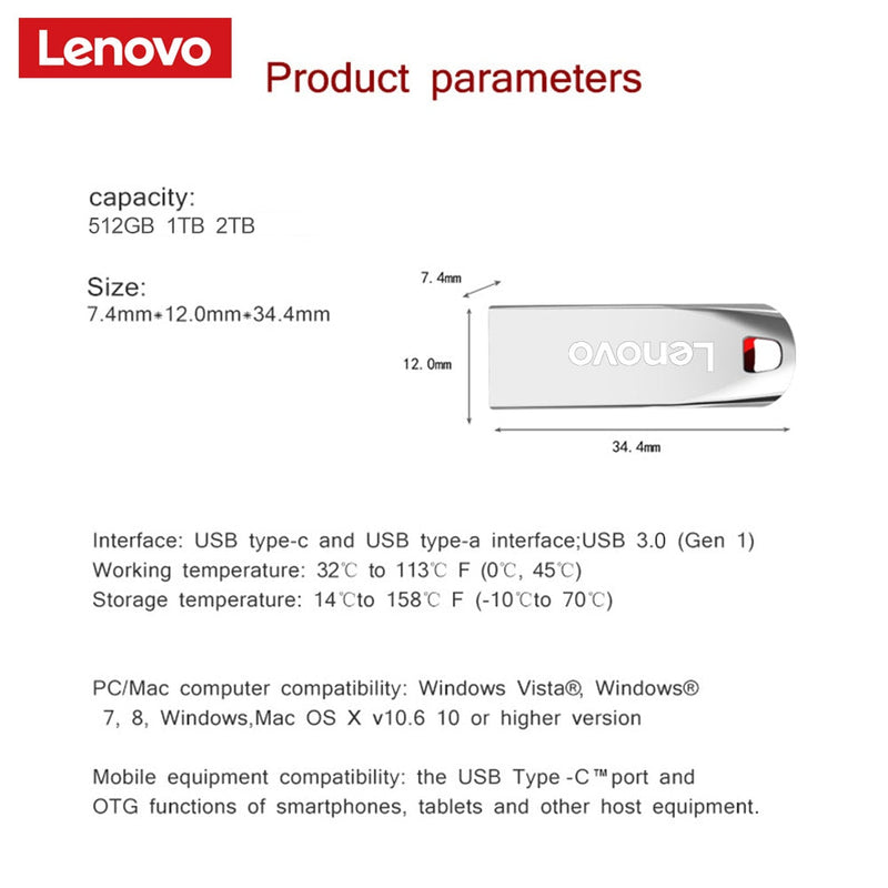 Mini clé USB MAX capacité 2000Gb