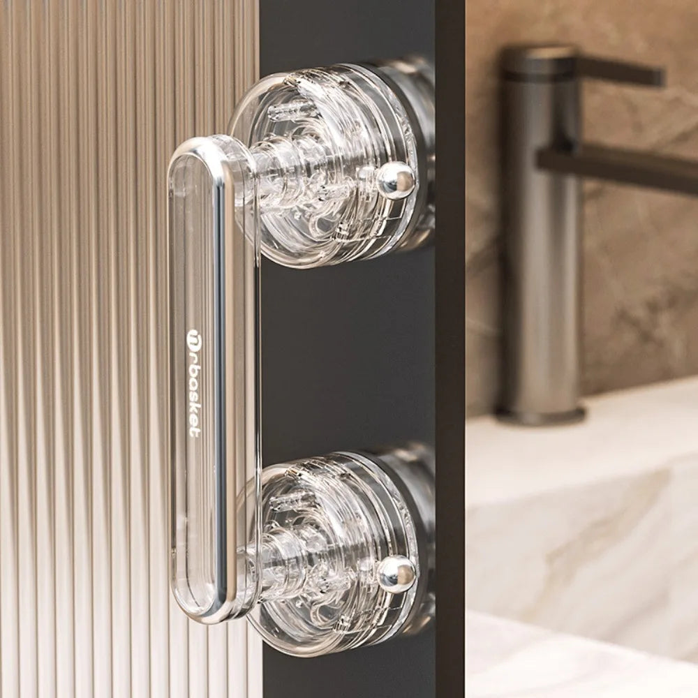 Poignée de Porte à Ventouse pour Porte Coulissante – Sans Perçage, Imperméable & Facile à Installer – Placard, Armoire & Salle de Bain