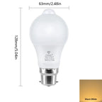 Pack of 4 Energy-Saving LED Bulbs with Motion Sensor