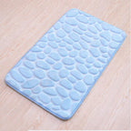 Ultra-absorbent pebble bath mat