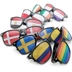 Lunettes de Soleil Unisexes avec Drapeaux Coupe du Monde – Accessoire Festif et Sportif