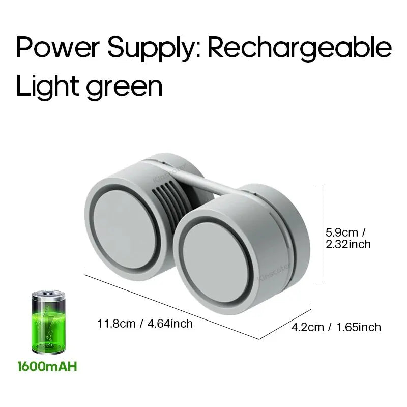ULTRA COMPACT Portable Neck Fan - Retractable System