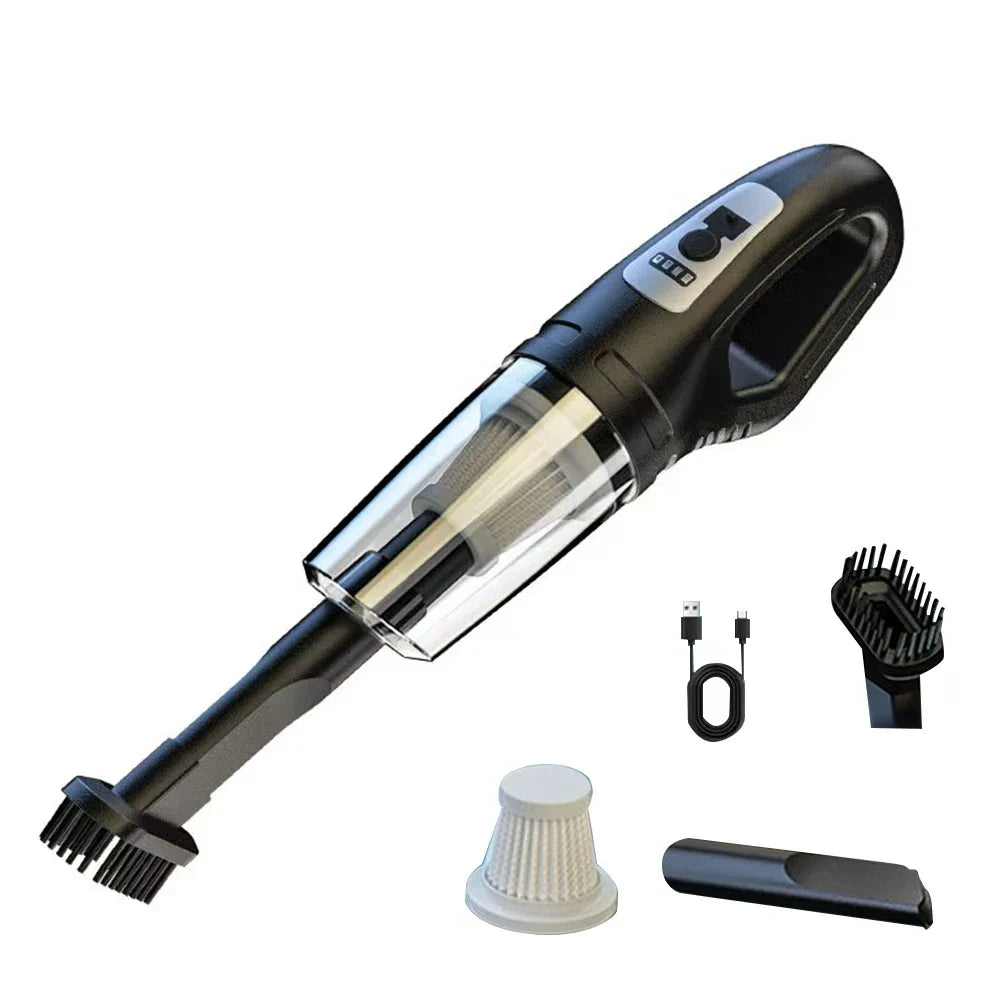 Mini Aspirateur Voiture & Maison Sans Fil Rechargeable