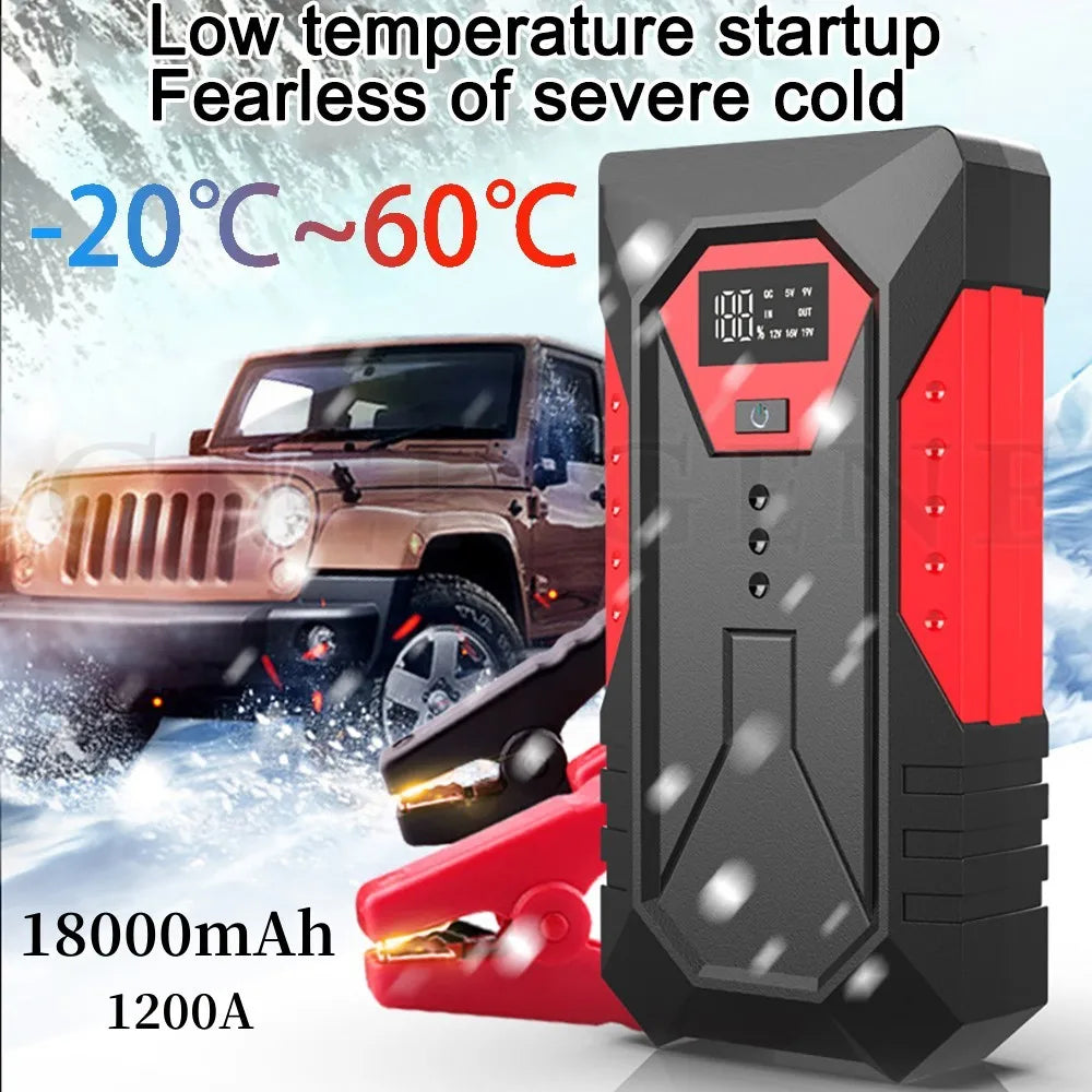 Démarreur de Poche pour Batterie avec Lampe Torche LED Incluse