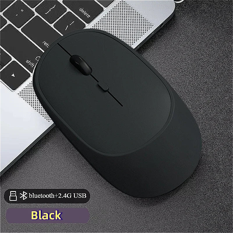 Ratón inalámbrico Bluetooth recargable: silencioso, ergonómico y con DPI ajustable