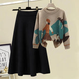Ensemble Jupe et Pull imprimé - Automne/Hiver