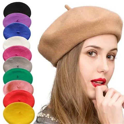 Bérets en laine - Style Vintage Français