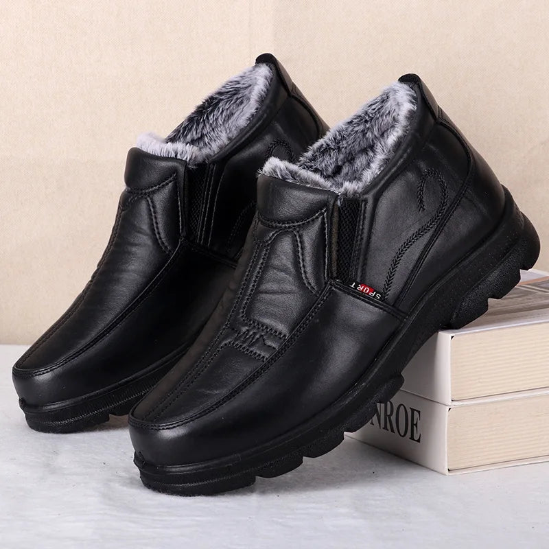 Bottines Mode Imperméables avec Doublure Épaisse