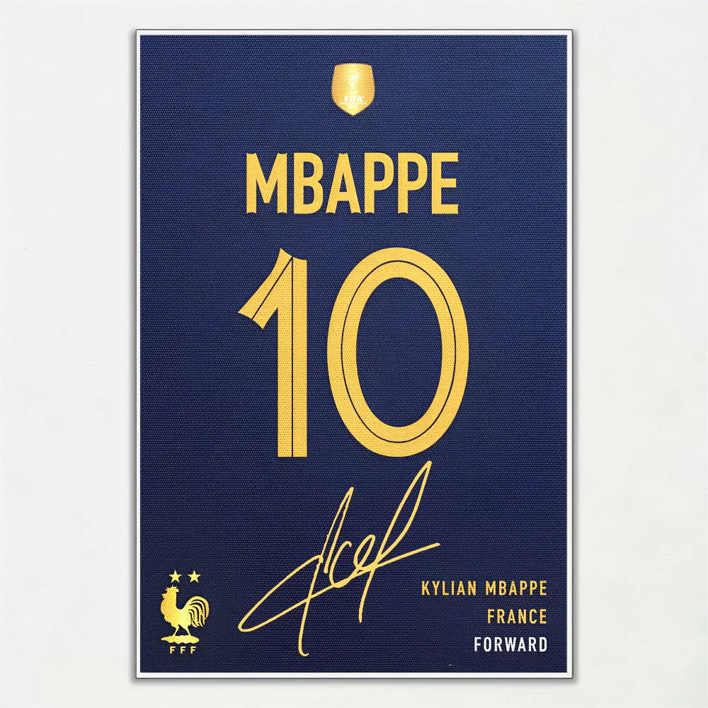 Affiche Maillot de Football avec Nom – Cadeau Idéal pour Supporters
