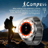 Montre Intelligente PRO avec Écran AMOLED HD + Bracelet en Cuir Véritable