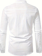 Chemise en Lin à Manches Longues Retroussées - Homme 2026