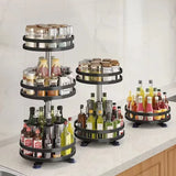 Rangement d'angle rotatif multicouche pour cuisine