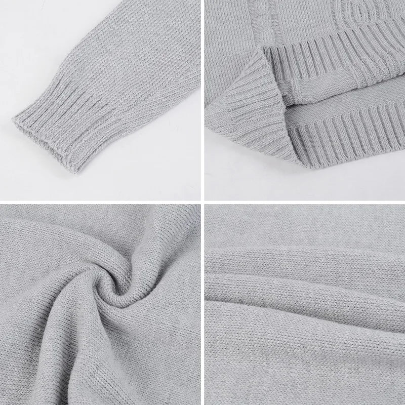 Pull Col roulé torsadé chaud pour homme
