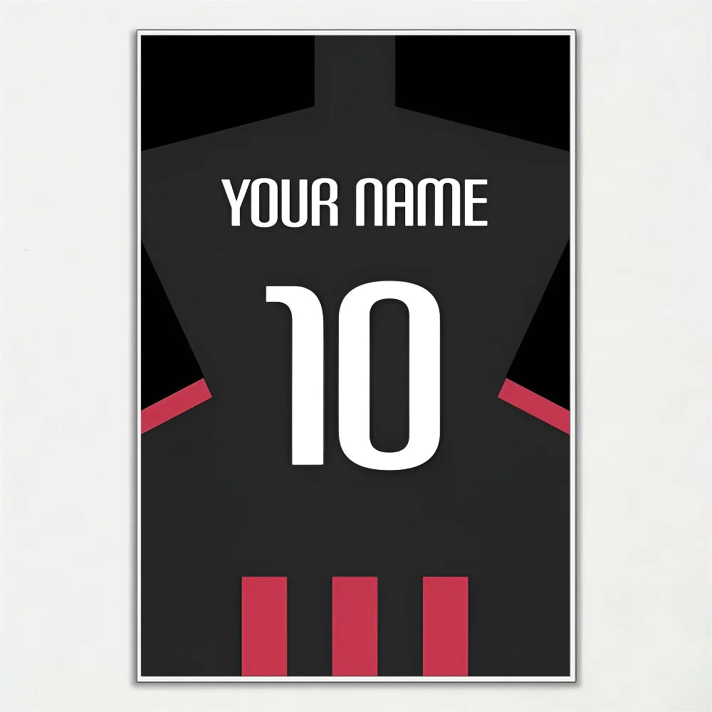Affiche Maillot de Football avec Nom – Cadeau Idéal pour Supporters