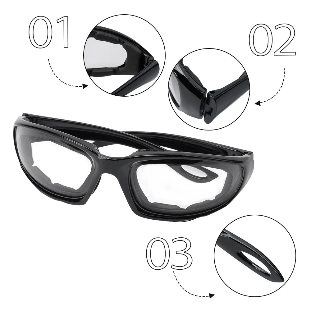 Lunettes Anti-Larmes pour Cuisine – Protection des Yeux pour Découper les Oignons