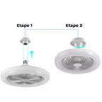 Ventilateur de Plafond Moderne à LED