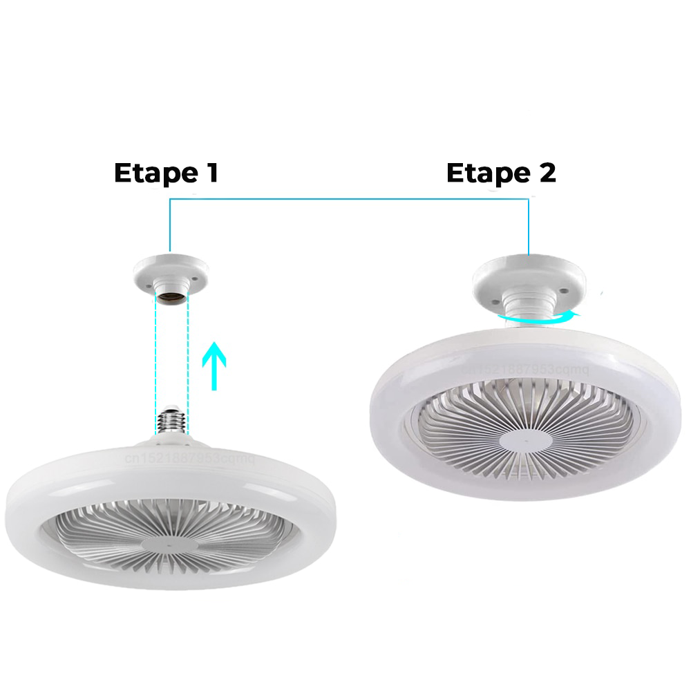 Ventilateur de Plafond Moderne à LED