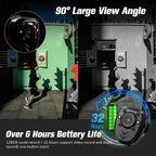 Mini Caméra à Clip 850A HD 1080P – Vision Nocturne IR, Enregistrement en Boucle & Autonomie 4 à 6 h + Carte SD Inclus