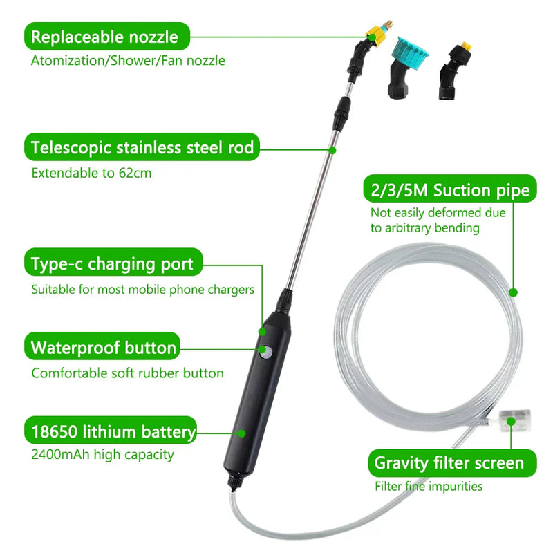 Pulvérisateur de jardinage électrique portable