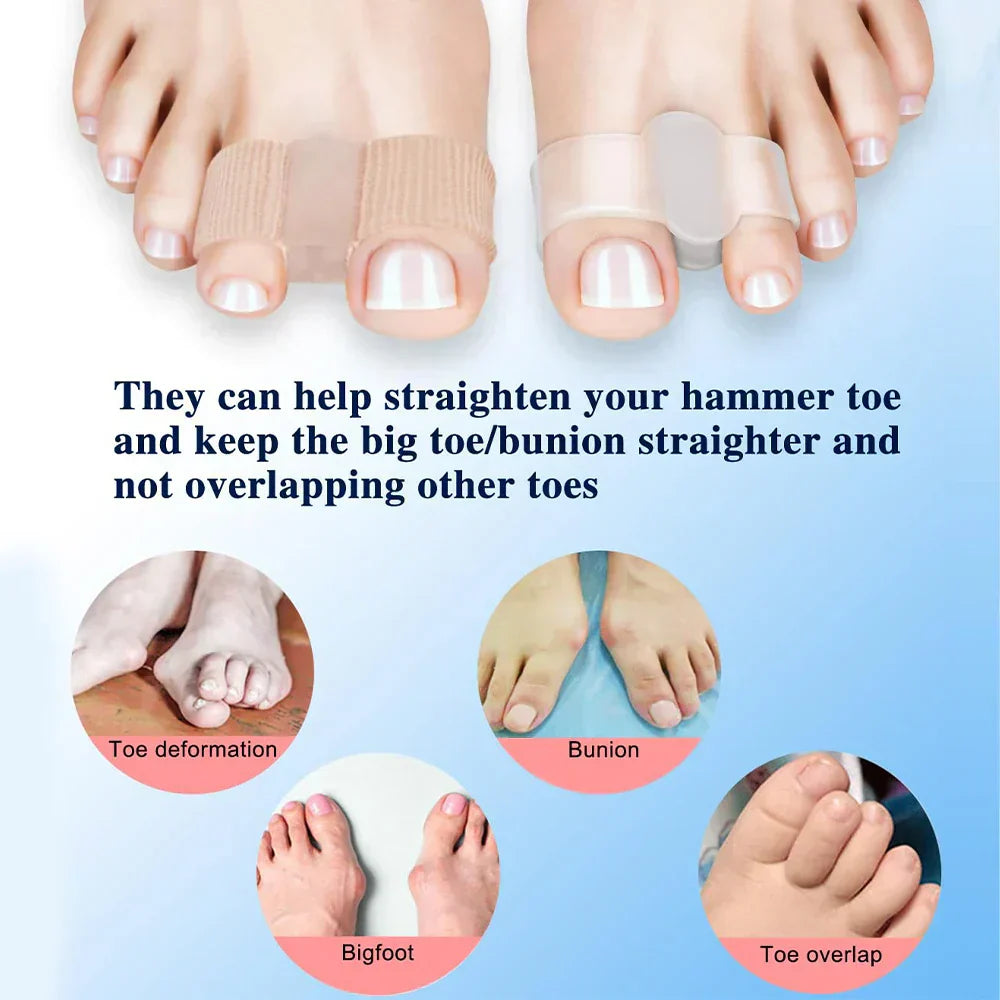 4x Séparateurs d'orteils Spécial Hallux Valgus