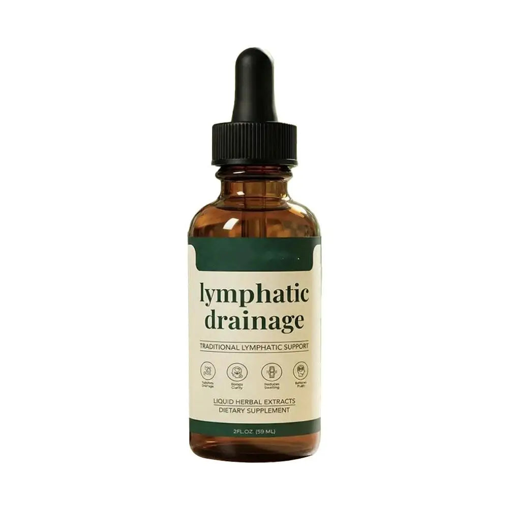 Gouttes à Base de Plantes pour Soutien Lymphatique – Formule Liquide 59 ml – 1 acheté = 1 offert