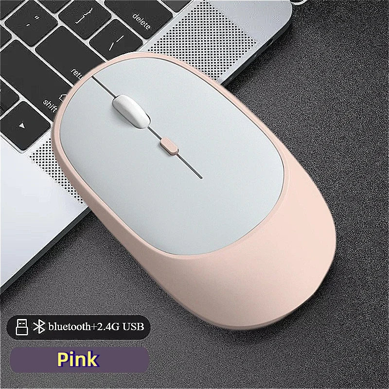 Rechargeable Bluetooth Wireless Mouse – Silent, Ergonomic, and Adjustable DPI